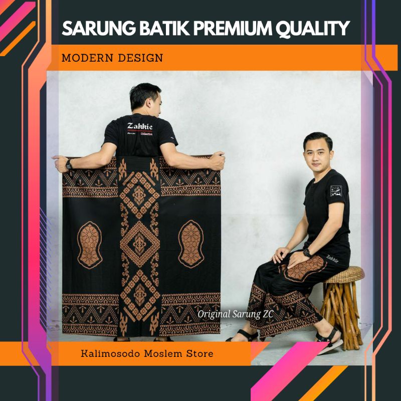 SARUNG BATIK PRIA MOTIF TEROMPAH TERLARIS TERMURAH ORIGINAL PEKALONGAN SARUNG NAGA SARUNG LUKIS KARA