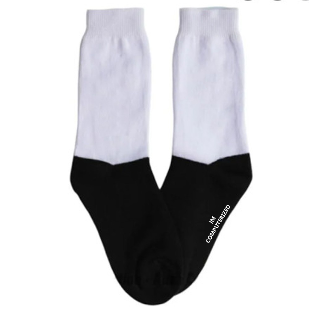 SHOPEE 6.6 SUPER SALE!! Kaos Kaki Pria dan Wanita Polos Putih Hitam Kaos Kaki SD SMP SMA dan Kantor
