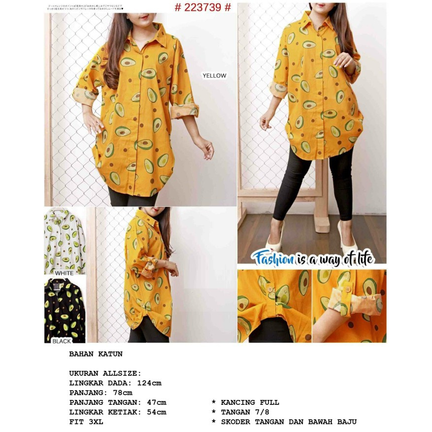 Kemeja Oversize Muslim Jumbo Korea Polos Korean Style Keren A8O0 Import Blouse Wanita MURAH FASHION