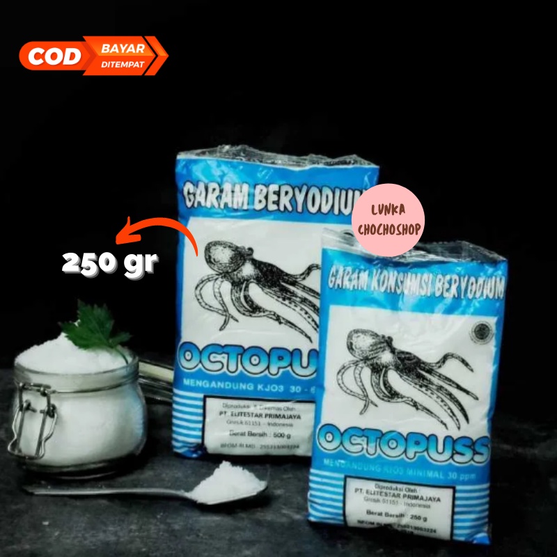 

GARAM OCTOPUS Beryodium Garam Dapur - 250gr