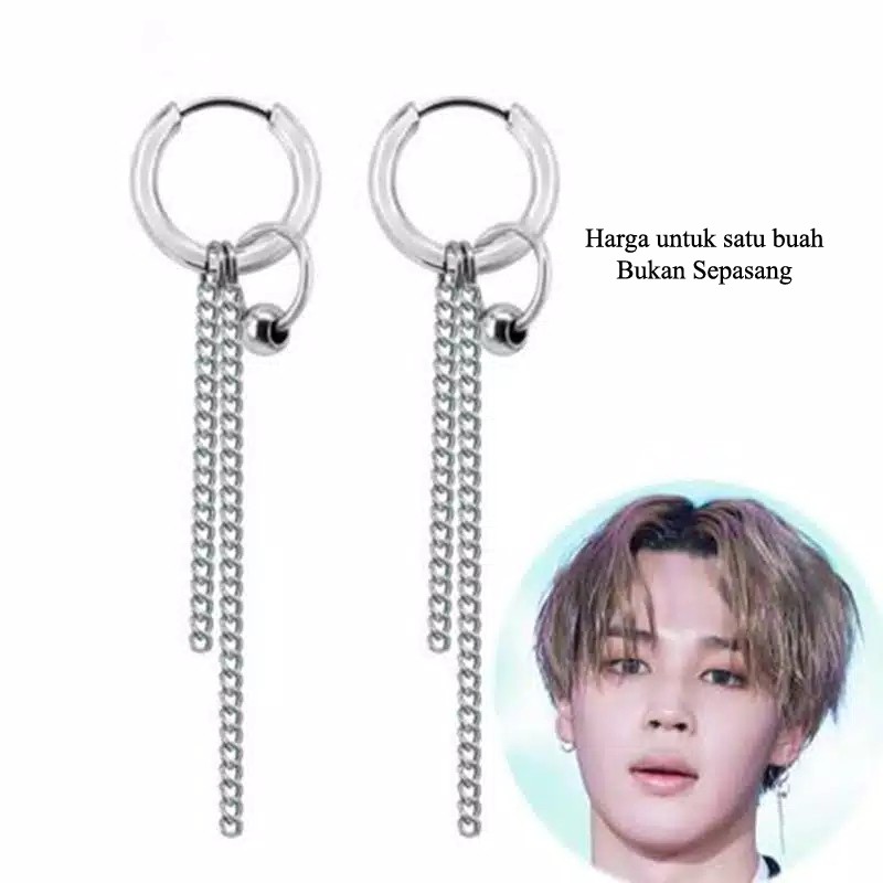 TEE0554 - Anting TUSUK Tindik Pria Wanita Kpop Korea BTS EXO GOT7