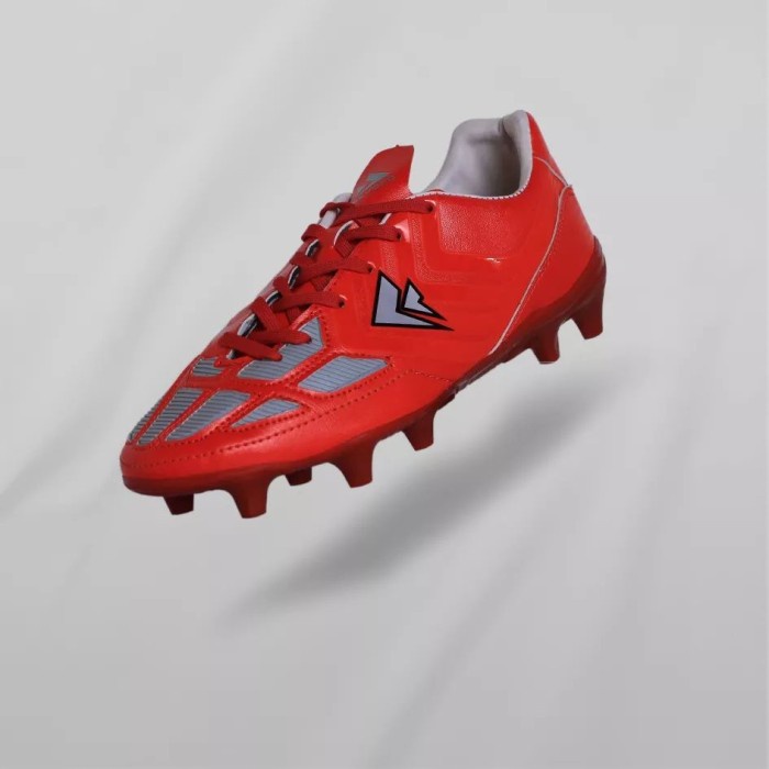 sepatu sepak bola pria original sevspo tiki taka putih kuat - Merah, 39