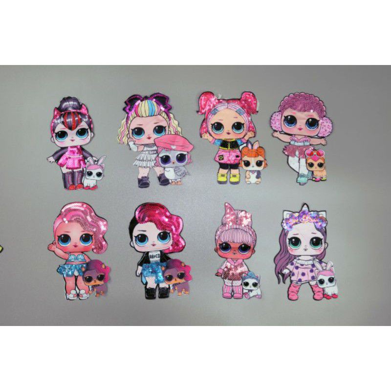 Stiker Kain LOL Untuk Baju dll / Sequin LOL / Patch LOL / Tempelan baju
