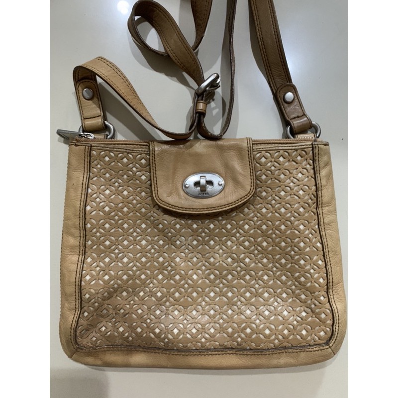 tas merk fossil preloved original