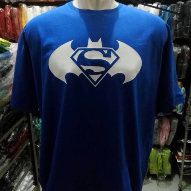 kaos baju t-shirt superman big size unisex jumbo xxxl - xxxxl