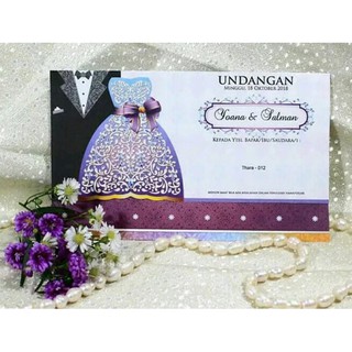 Kartu Undangan Pernikahan Murah Cantik Elegan