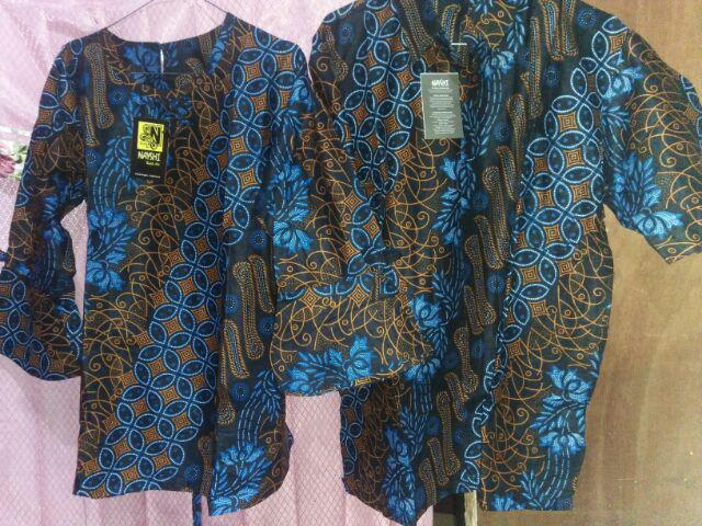 M L Xl Xxl Cod Batik Sarimbit Couple Batik Atasan Lonceng Manda Parang Kawung Kenongo Manggar Nayshi