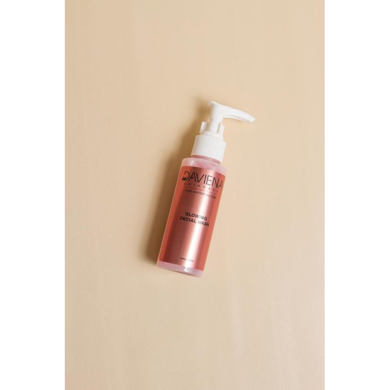 (PUSAT JAWA) Daviena Skincare | GLOWING SERIES |PEMUTIH WAJAH BPOM|DAVINA SKINCARE-FACIAL WASH PINK