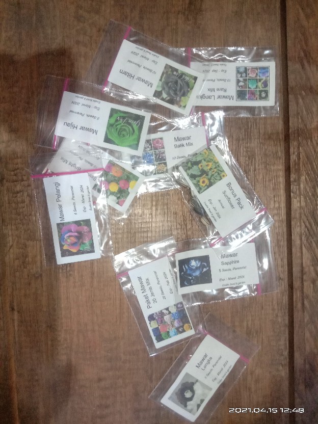 Benih Biji Zinnia Binnary Bright Mix Fullcolour Warna Warni 10 Seed