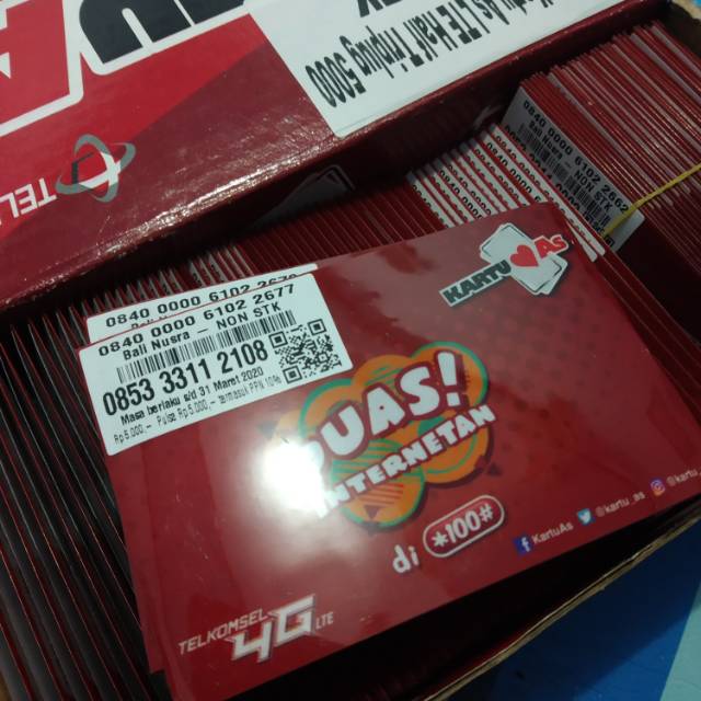 Nomor cantik Telkomsel As rapi 085 333 112 108