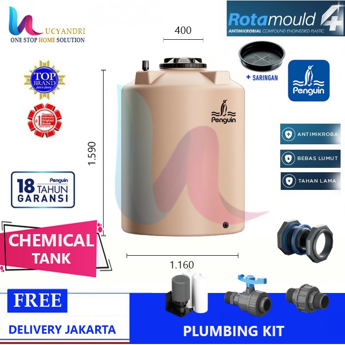 Tangki Air Penguin TB 1600 Kimia Chemical Tandon Toren