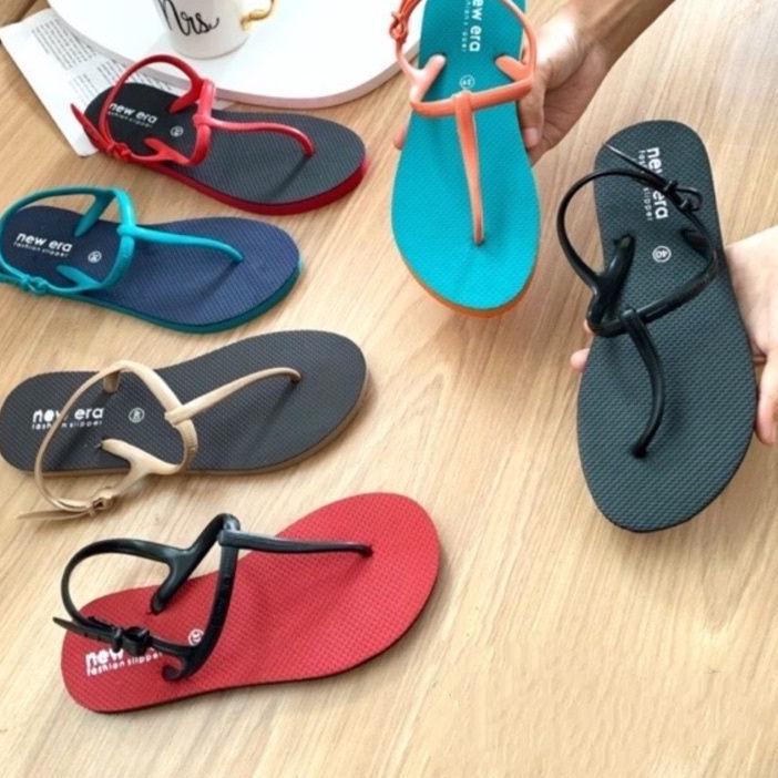 2.2 F⚡ASH SALE SANDAL NEW ERA RAISA/ SANDAL TALI WANITA terbaik