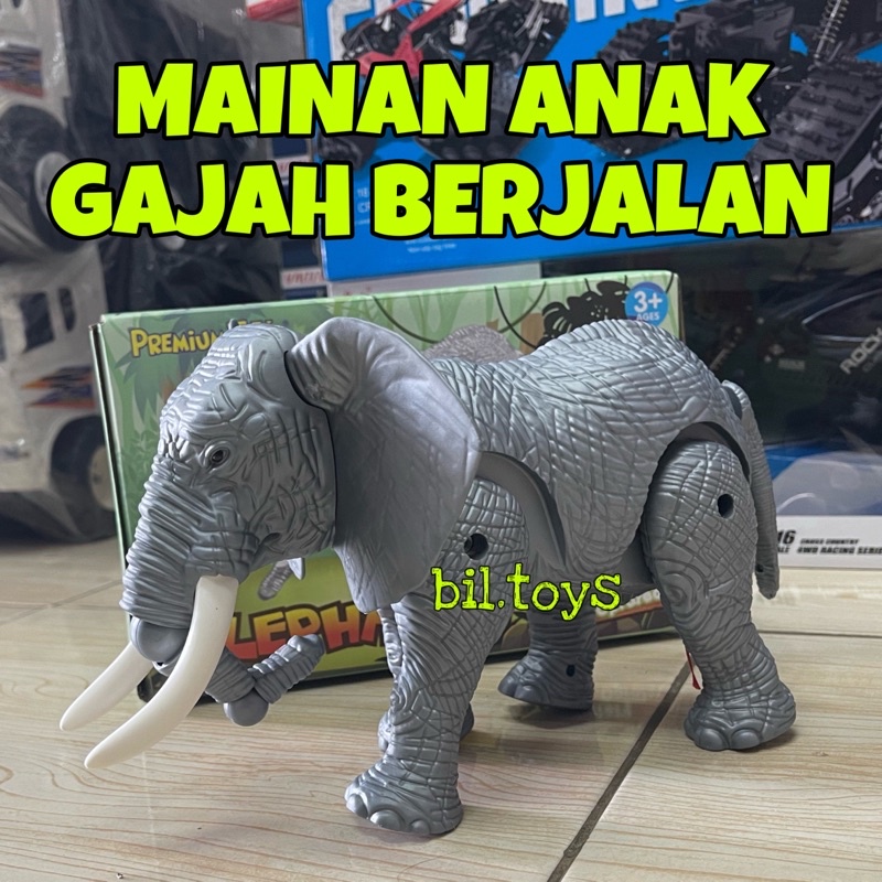 MAINAN ANAK GAJAH BERJALAN ELEPHANT MUSIK