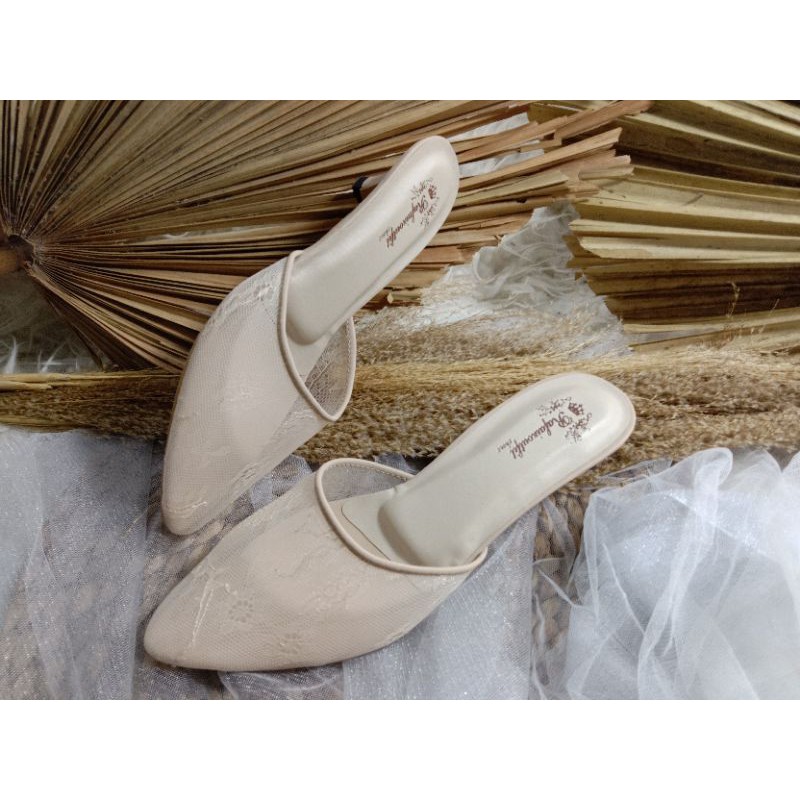 sepatu sexy cream sepatu wedding wanita cantik sepatu wanita