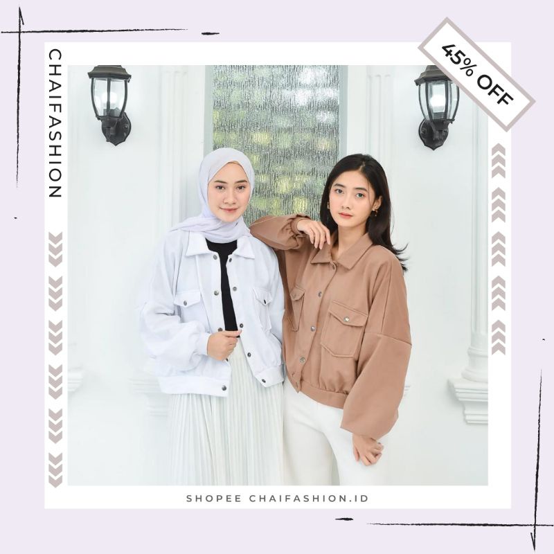 OUTERWEAR - OUTERWEAR WANITA KEKINIAN - JAKET OLIN - JAKET OLIN BUTTON FLEECE