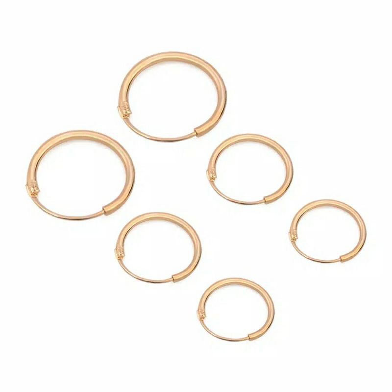 2 pcs Anting Hoop Anting Tusuk