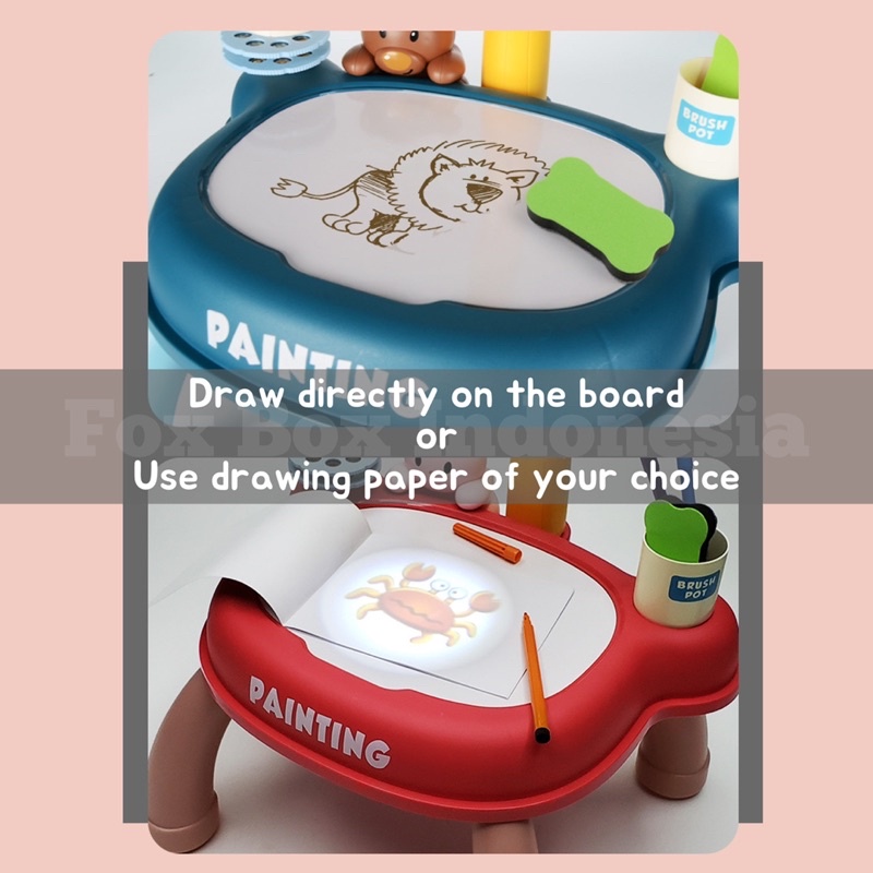 Projector Table - Meja Proyektor Gambar Anak - Mainan Edukasi Menggambar - Art Craft Kids - Fox Box Indonesia