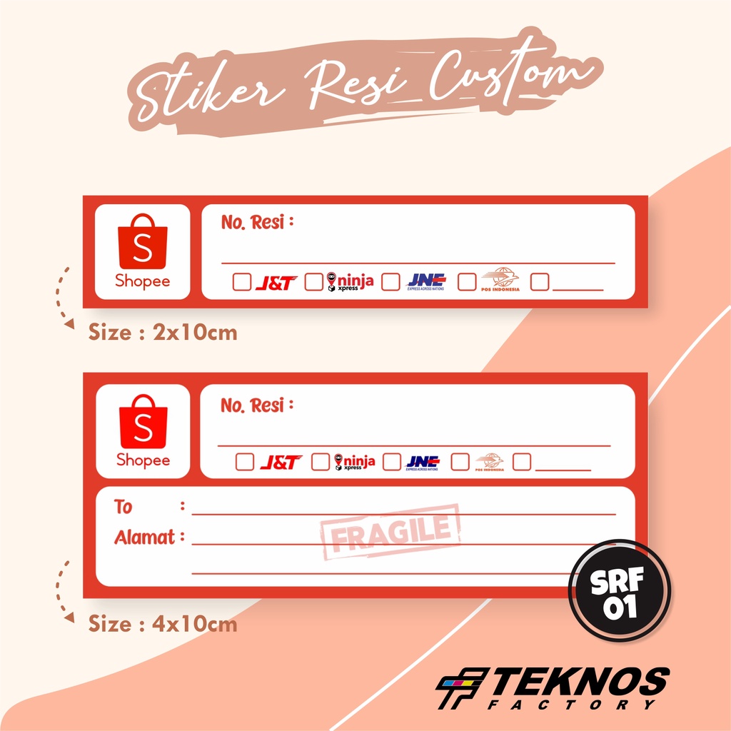 

STIKER LABEL RESI CUSTOM - STIKER LABEL RESI PENGIRIMAN