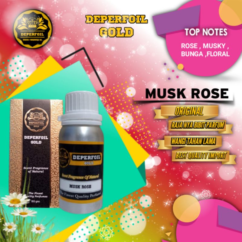 Parfum musk rose 100ml segel by deperfoil