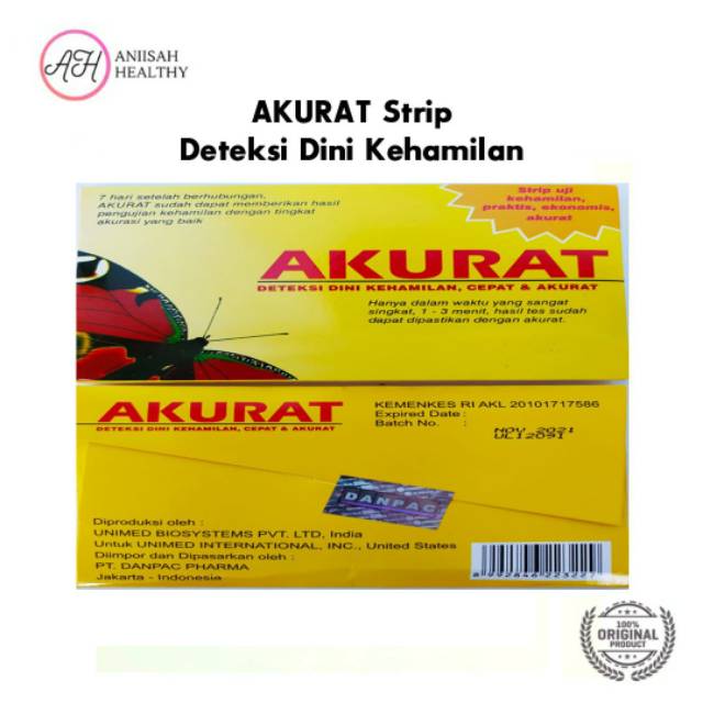 Alat Tes Kehamilan Akurat - Akurat Strip - Testpack - Testpeck - Test Hamil