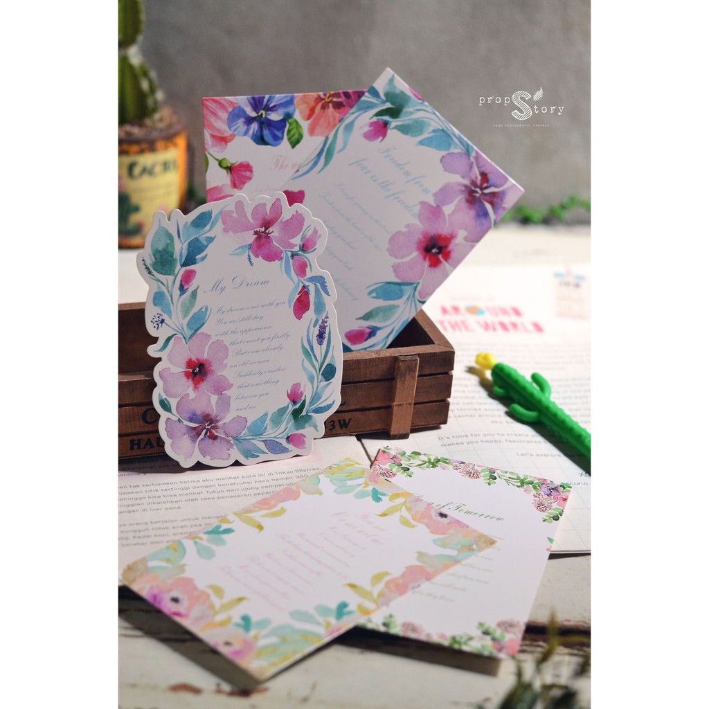 

Photoprops - Post Card / Kartu Pos Floral Series - PC01_FS