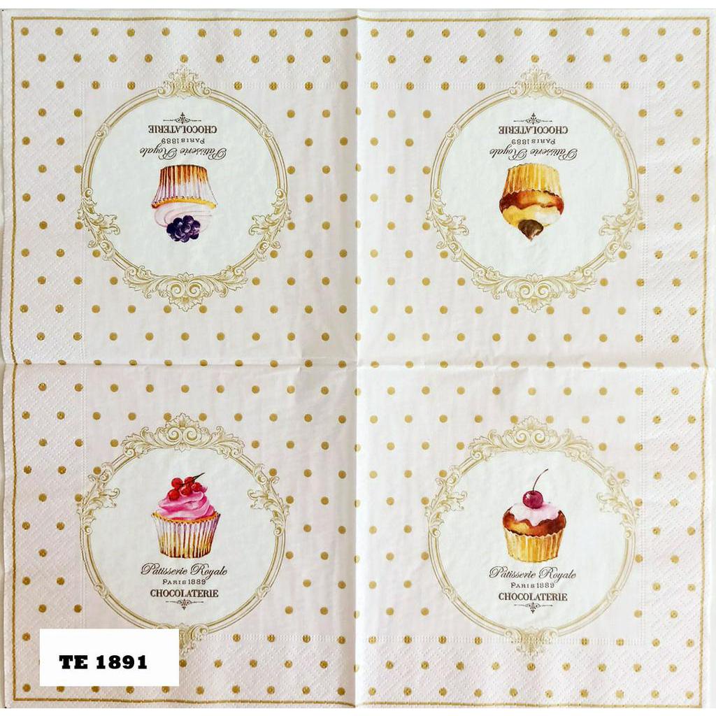 TISU NAPKIN DECOUPAGE EROPAH 33X33 CM TE  1891  TTS