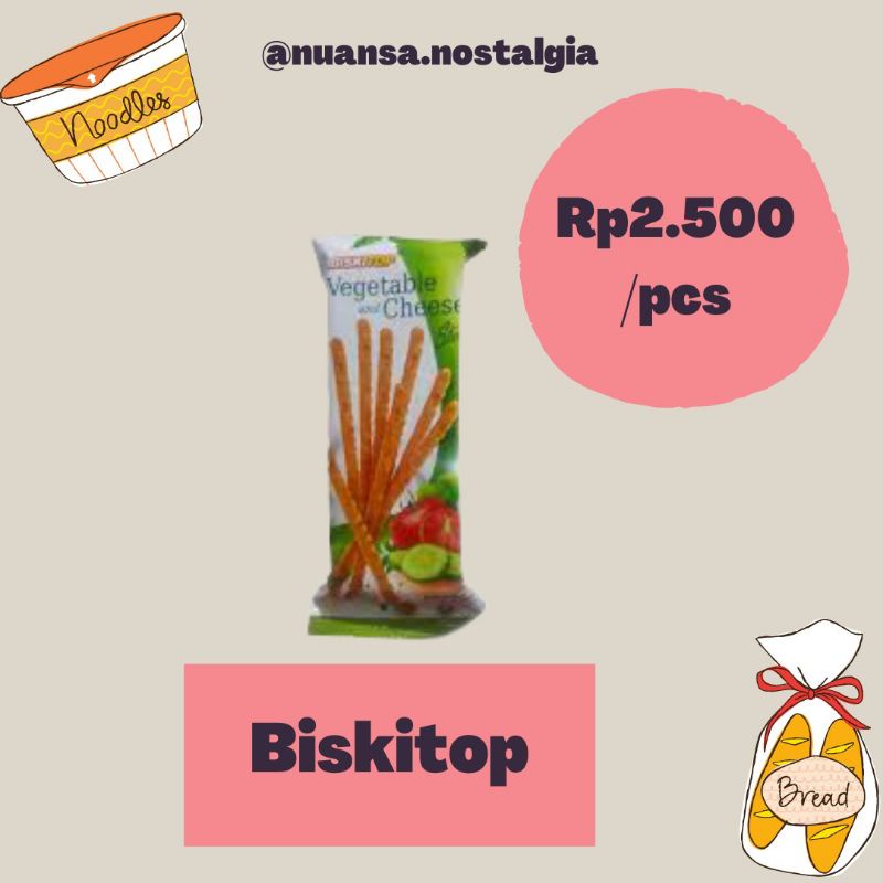 

TERMURAH! Biskitop Vegetable and Cheese - Biskuit Stik