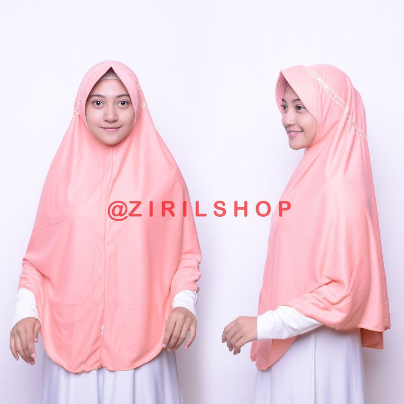 JILBAB KHIMAR HEMY PITA ATAS ORI ELRAHMA / BERGO JUMBO / HIJAB SEKOLAH DAN DEWASA SYARI