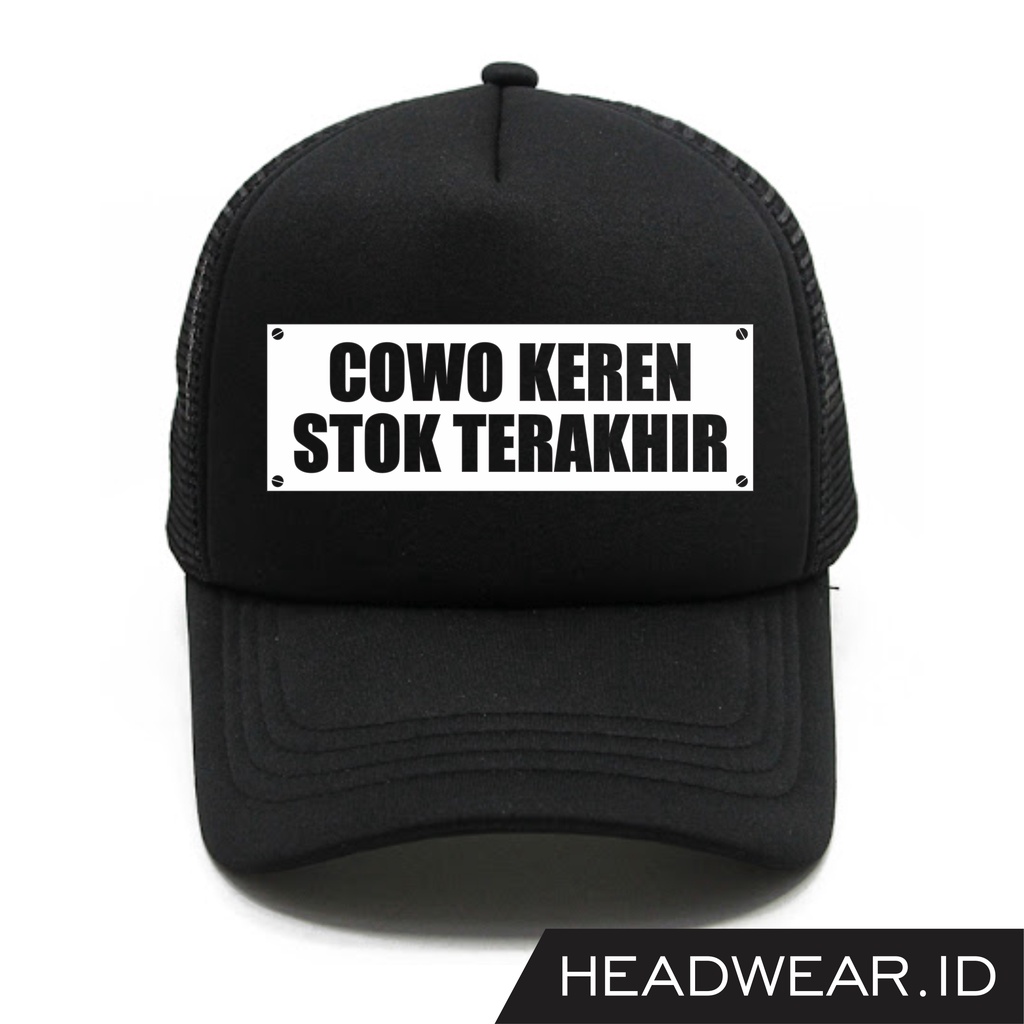 Topi Jaring Trucker Custom "Cowo keren stok trakhir"