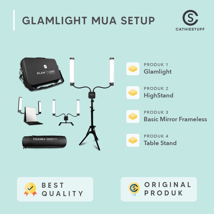{adenastore} GLAMLIGHT MUA SETUP Berkualitas