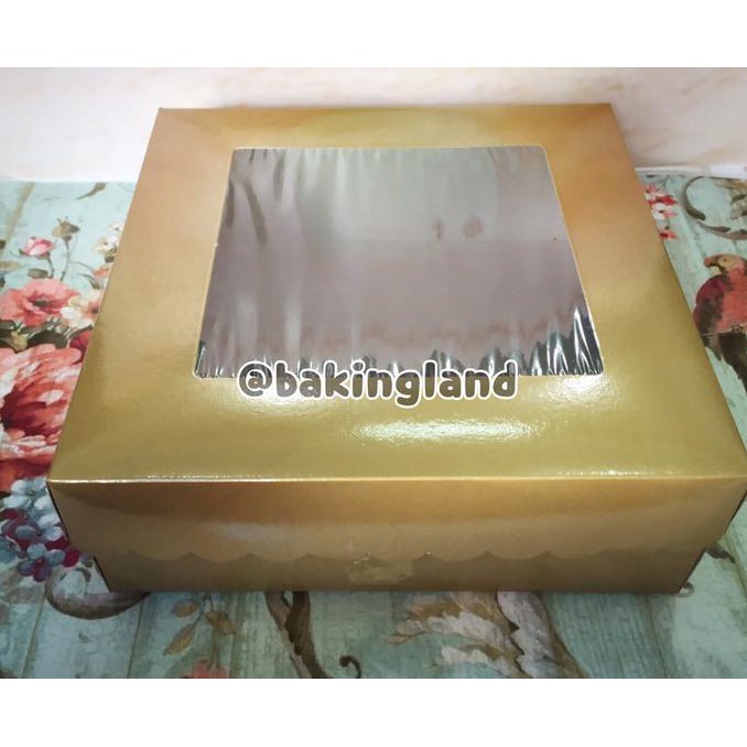 

READY COD Dus box kue Gold 25 cm per 10 CUCI GUDANG