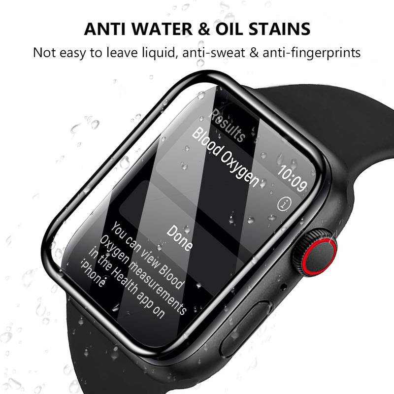 3D Curved Full Cover Tempered Glass Screen Protector For Iwatch Apple Watch Series 7 6 5 4 3 2 1 SE 45mm 44mm 40mm 41mm 42mm 38mm