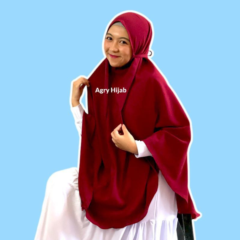 JILBAB WOLFIS NON PET TALI JUMBO