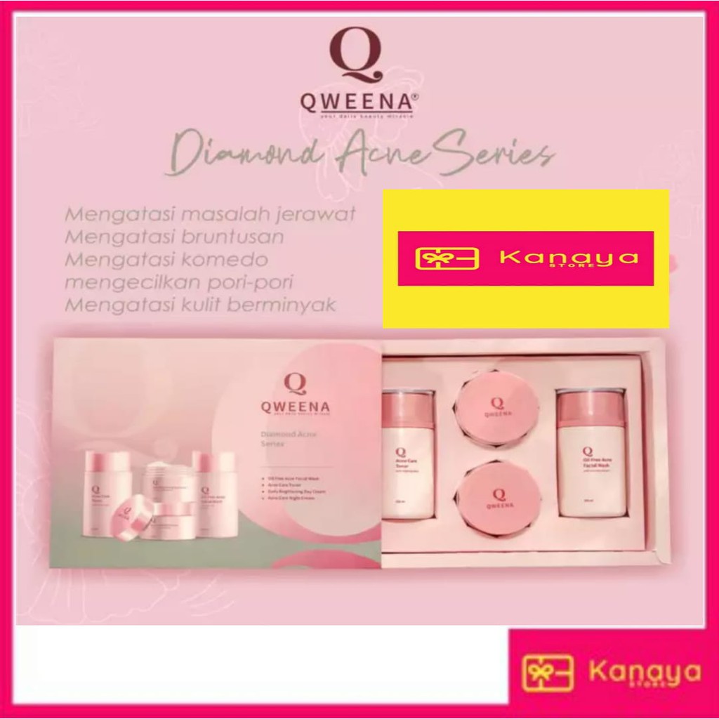 (BISA COD) Qweena Diamond Acne Care (Full Package)