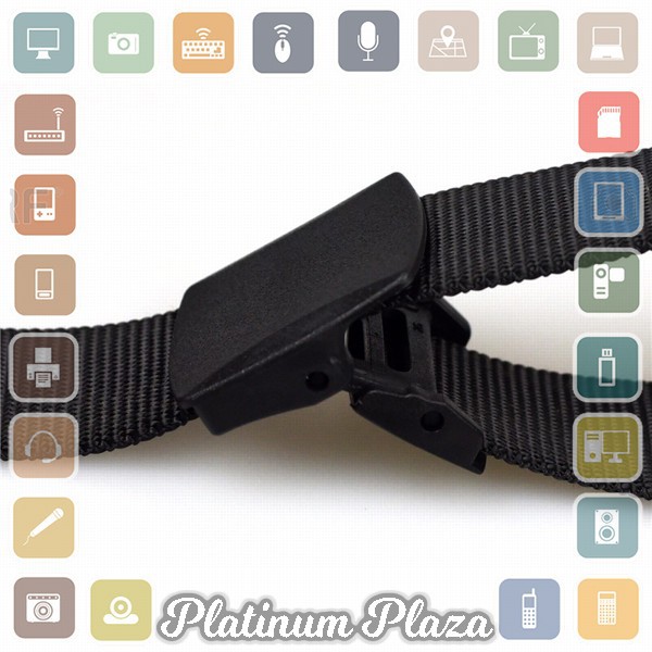 Rhodey Tali Ikat Pinggang Pria Anti Xray Plastik Canvas Non Metal Automatic Buckle - `CJKNMB-- Black