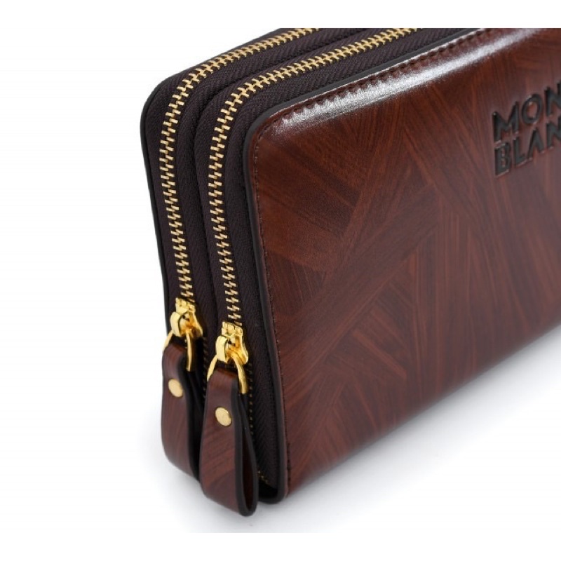 NEW ARRIVALS TERBARU Handbag Montblanc motif kayu clutch pria/wanita