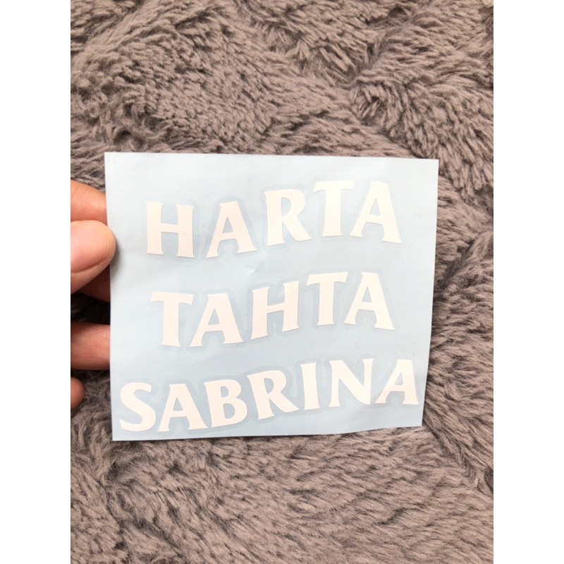 

Cutting Sticker Harta Tahta Sabrina