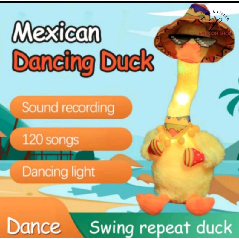 mainan bebek bicara/bebek goyang/dancing duck