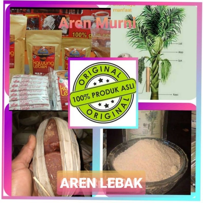 

GULA AREN 100% ASLI GRADE A SATU TANGKAP ISI 2 POTONG