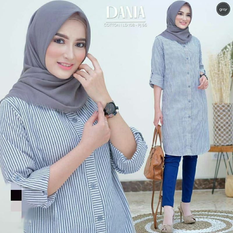 Tunik Salur kecil Bahan soft Katun Adem Anti kusut/JuBii.id