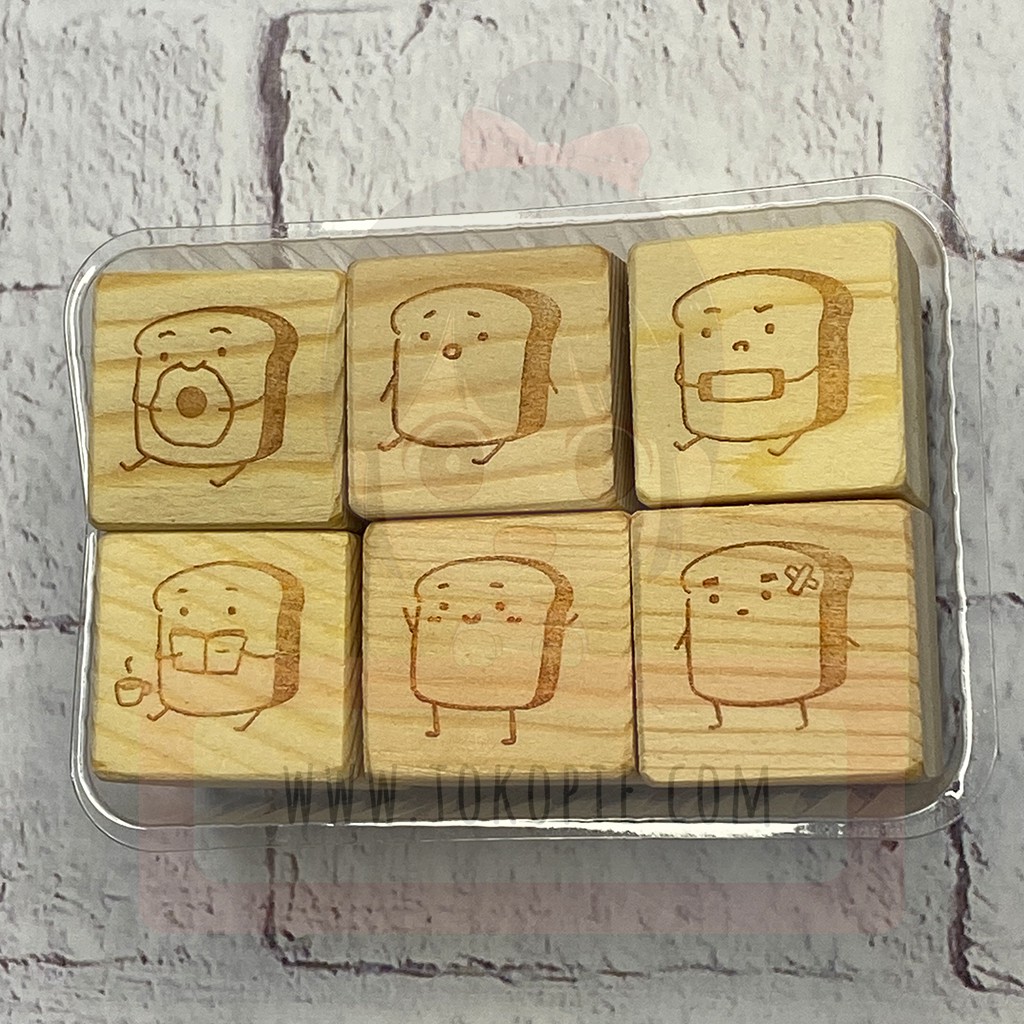 

Toast Rubber Stamp Set