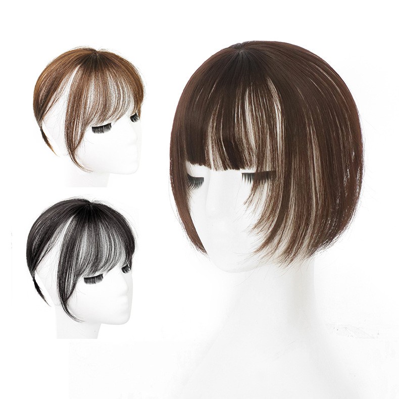 TOTB wig toupee penutup botak klip hair extension clip sintetis penamb