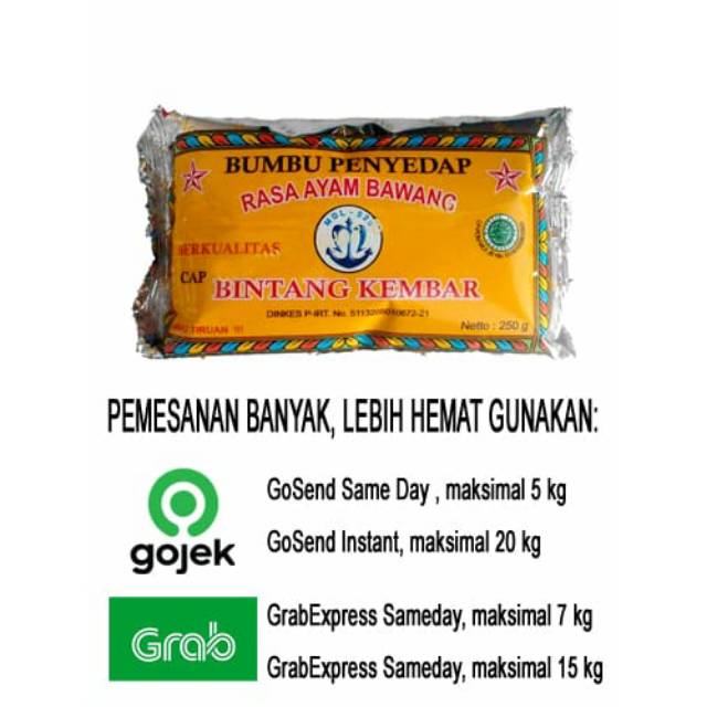 250g Bintang Kembar Bumbu Tabur Bintang Kembar 250 g