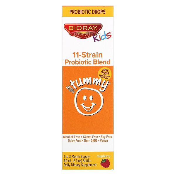 Bioray, Kids, NDF Tummy, 11-Strain Probiotic Blend 60ml