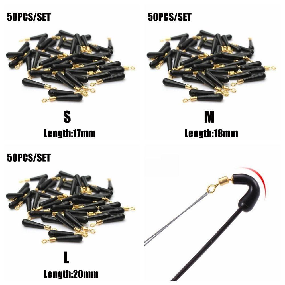Wonder 50Pcs/Lot Fishing Gears Block Rotasi Karet Outdoor Tahan Lama Baru
