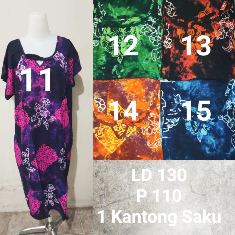 [Salevia.id] Daster Jumbo Leher Pita Batik Cetak KUSNADI BINGLIANG/Daster Jumbo BL/Daster CAP