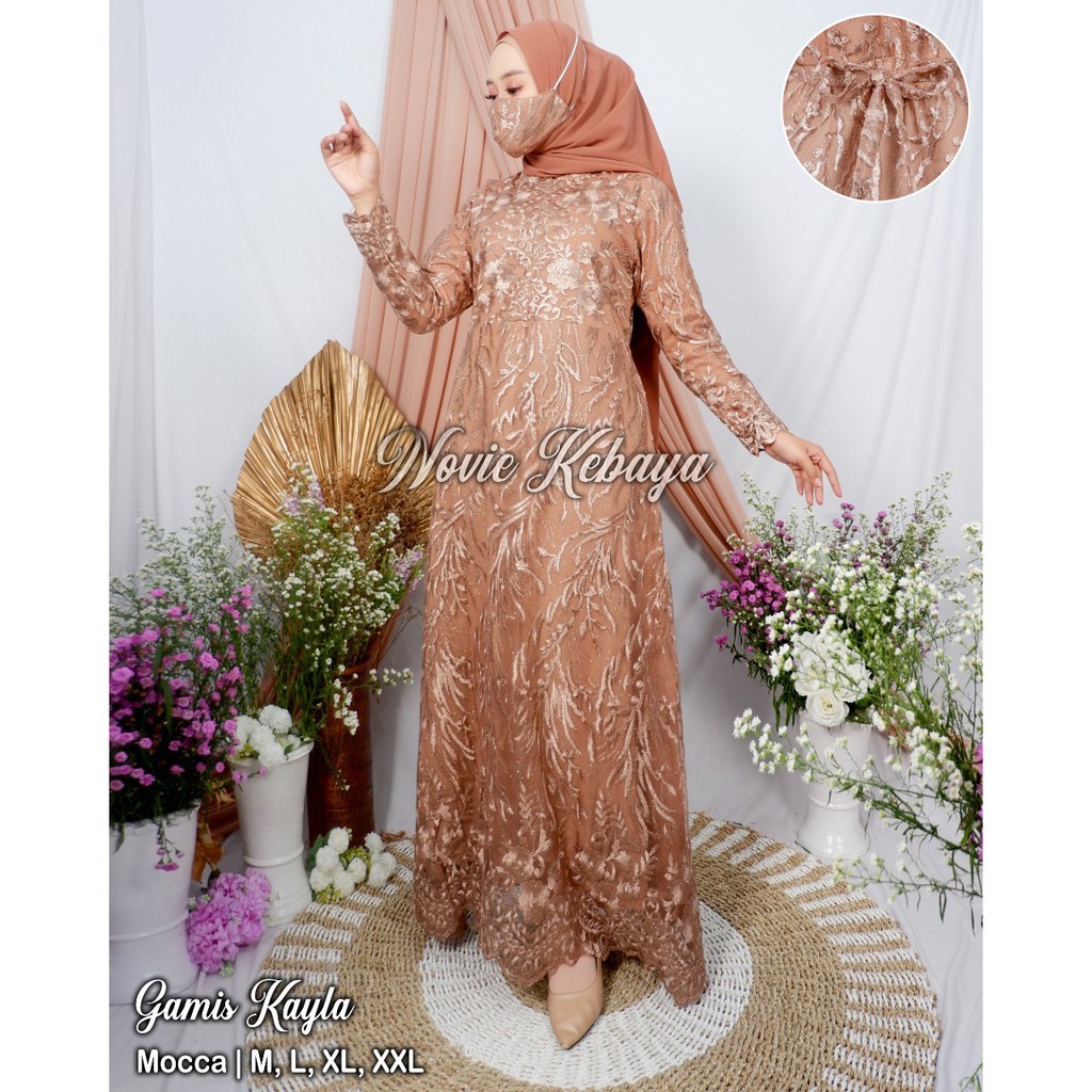 ( COD ) Setelan kebaya tunik amora - kebaya modern - outfit kekinian - bahan tulle sapto kombinasi payet - Pakaian pesta, nikahan, wisuda, baju akad, kondangan, pagar ayu