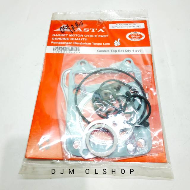 Paking Top Set Asta Honda Supra, Karisma, Blade, Supra X125, Helm In DLL