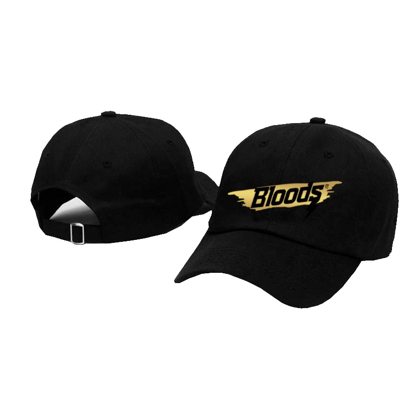 Sauza Clothing Store Topi Baseball Bloods splash Black Gold - Premium