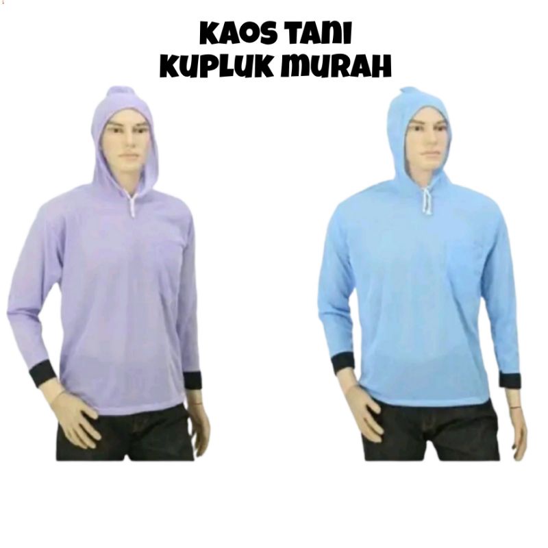 Kaos Tani Kupluk Panjang Murah